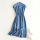 Women's Sleeveless High Waist Denim Ceiling Dress